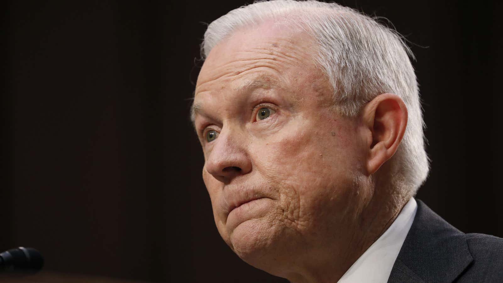 Sessions was uncertain about a wide range of subjects.