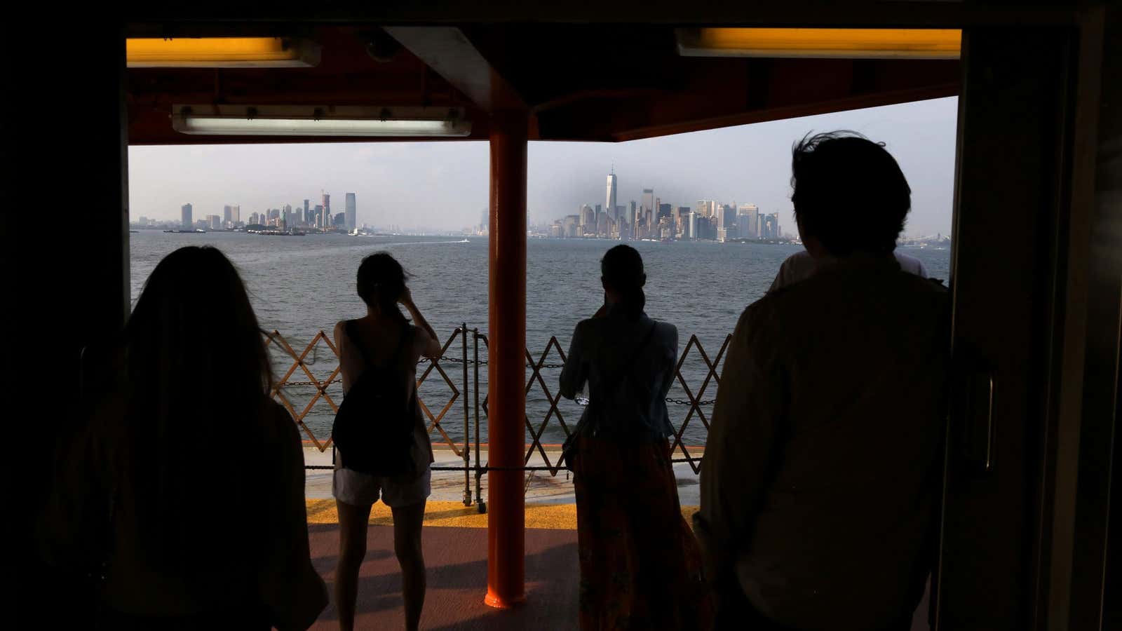 The Staten Island ferry in New York.