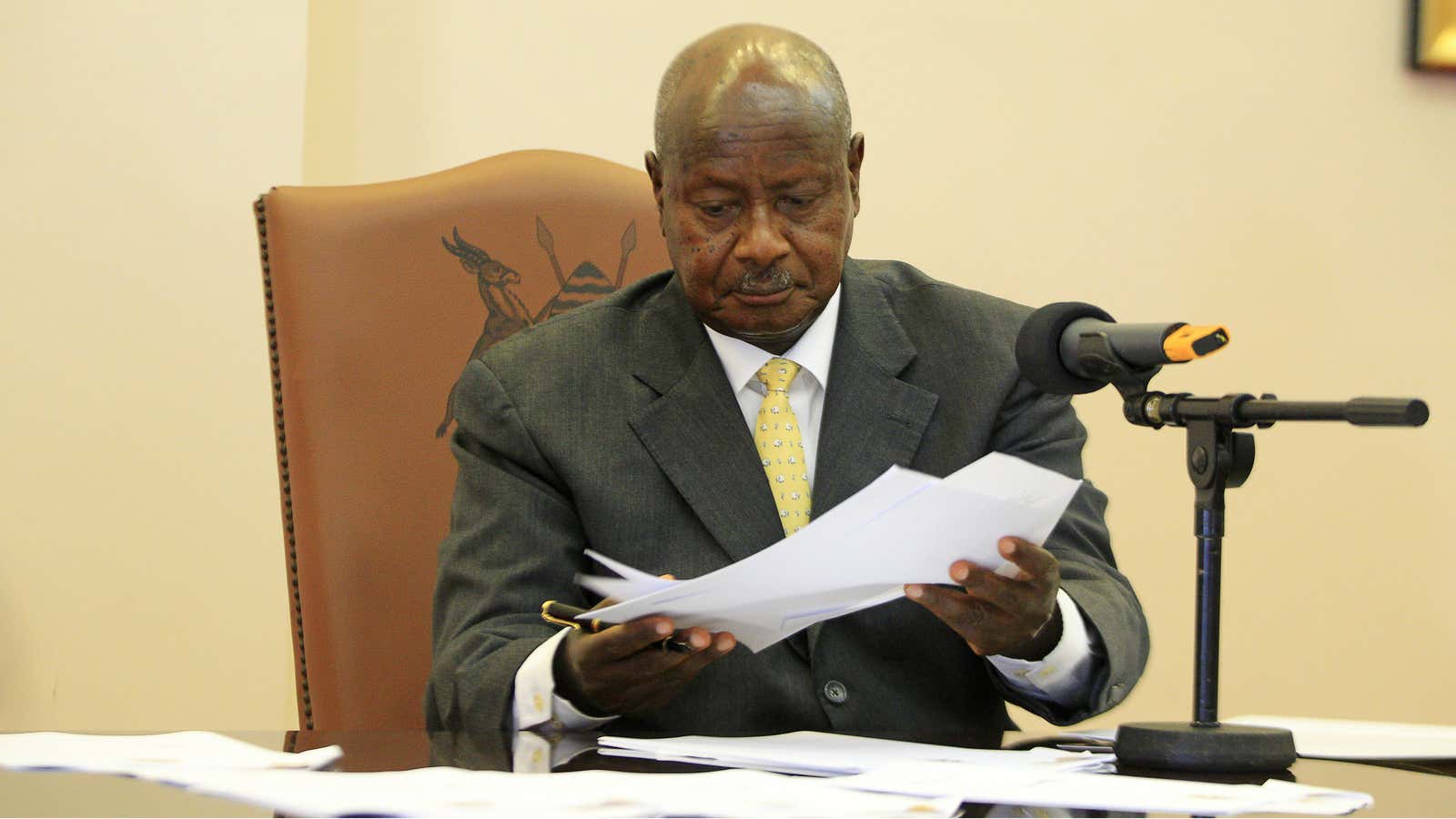 Moral policing is nothing new in Uganda, where president Museveni signed an anti-gay law in 2014.