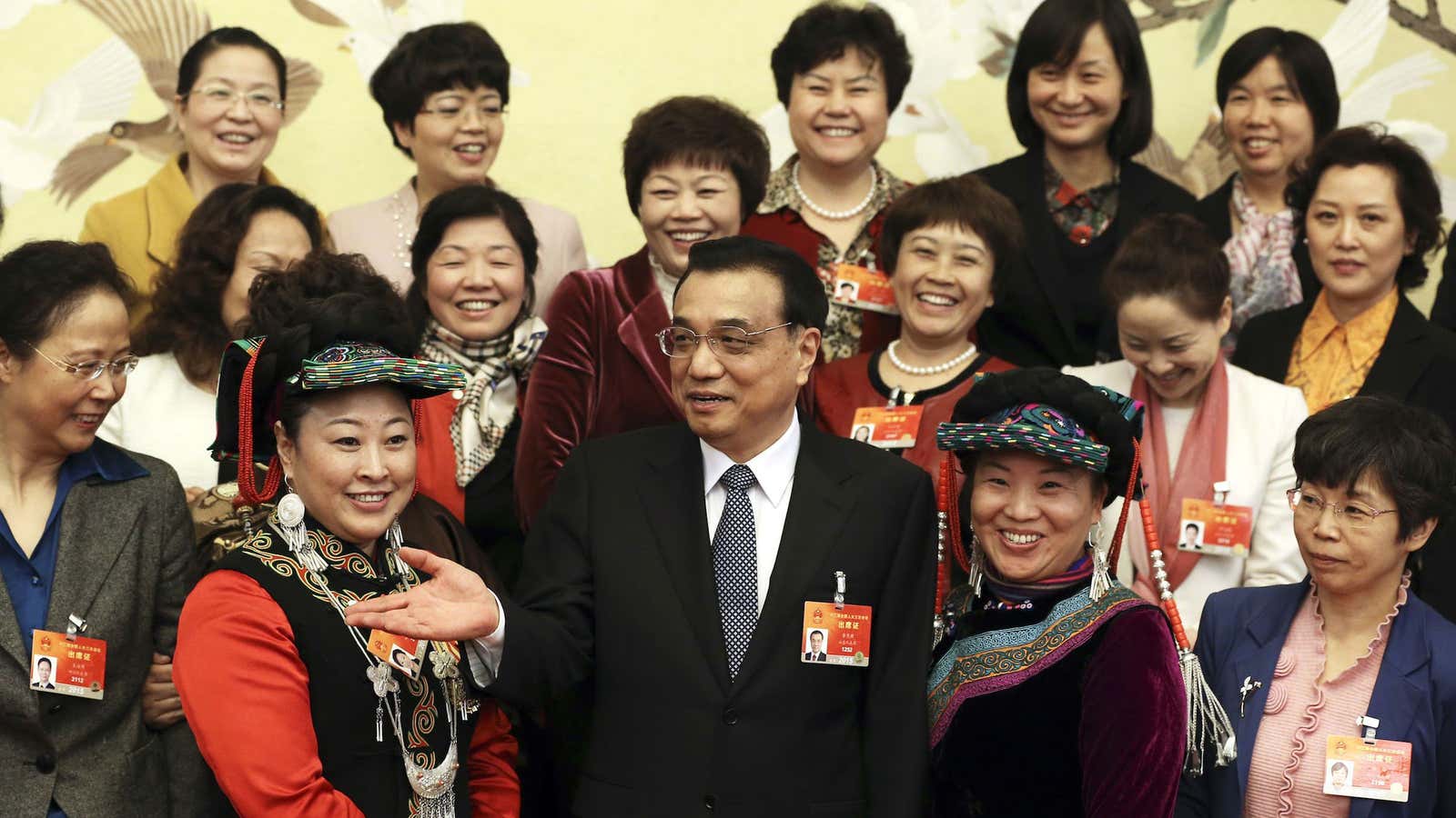 Chinese premier Li Keqiang celebrating International Women’s Day in 2015.