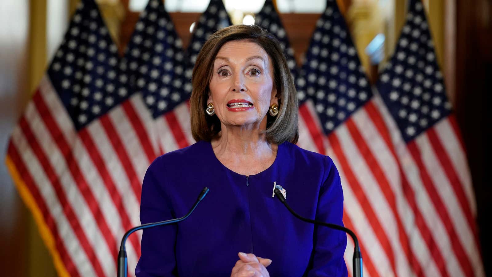 House speaker Nancy Pelosi announces the House of Representatives will launch a formal inquiry to investigate whether to impeach US president Donald Trump.