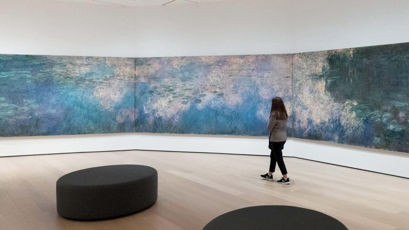 Monet room at the “new” MoMA