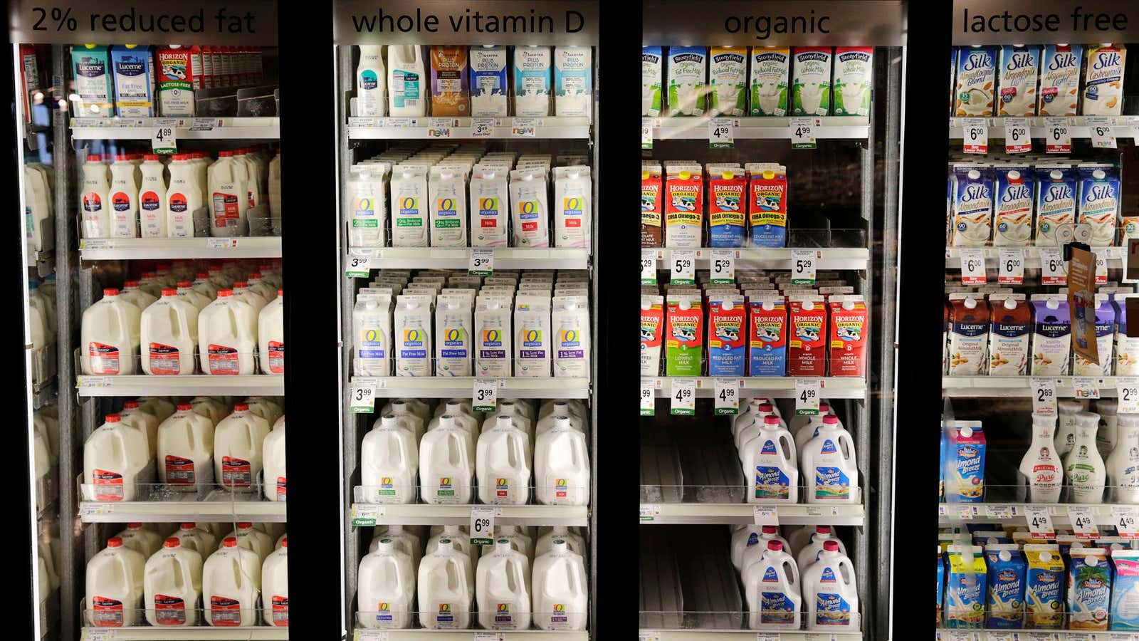 Trouble in the dairy aisle.
