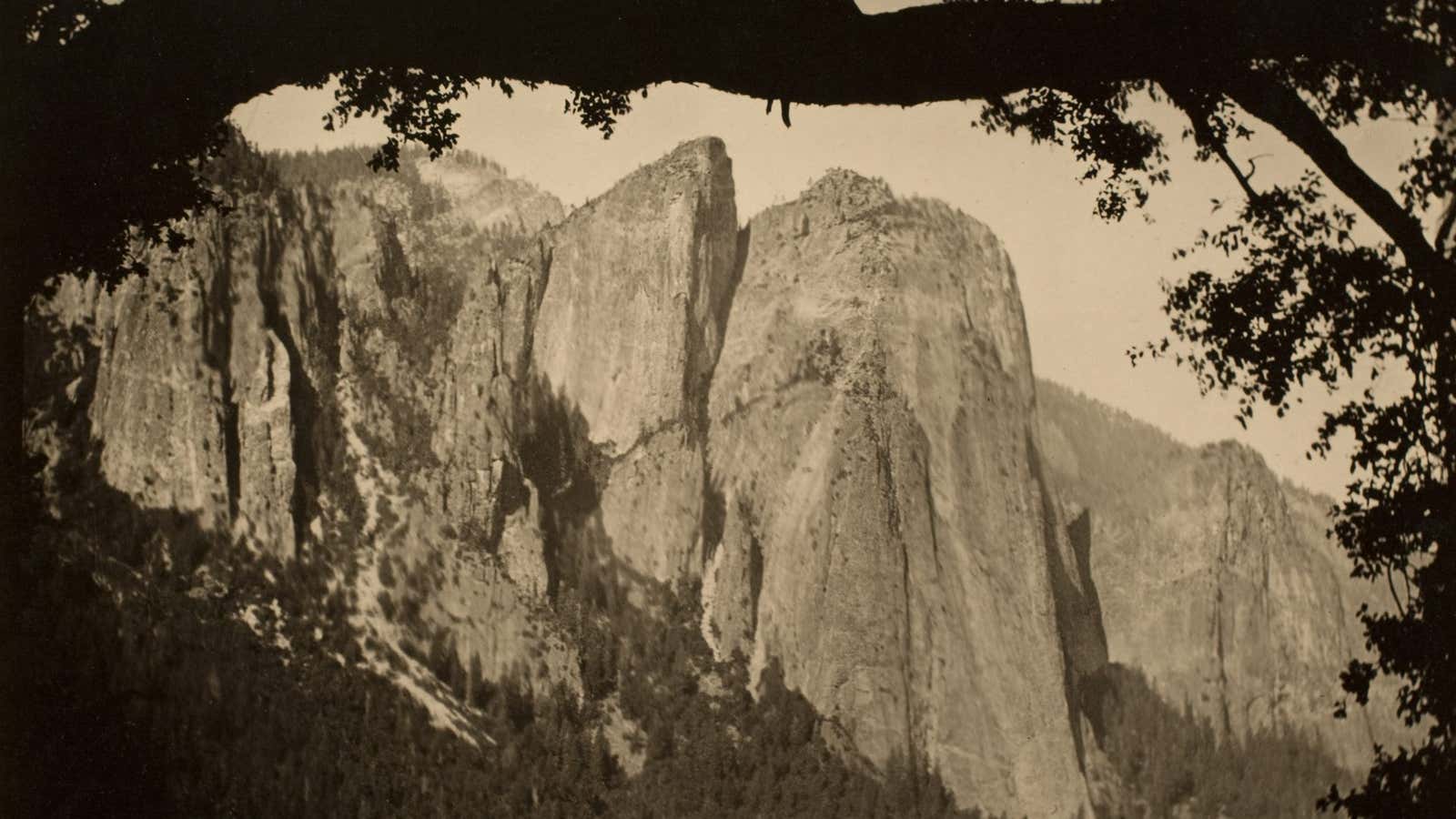 The Three Brothers, Yosemite, 1911