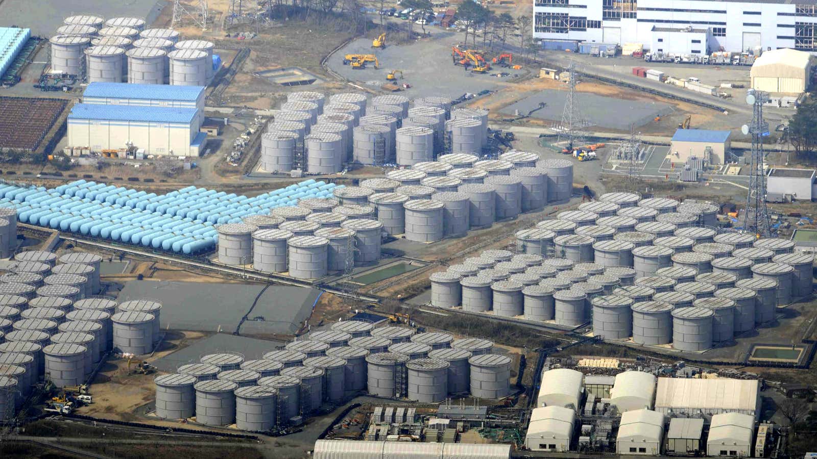 Fukushima’s water storage tanks.