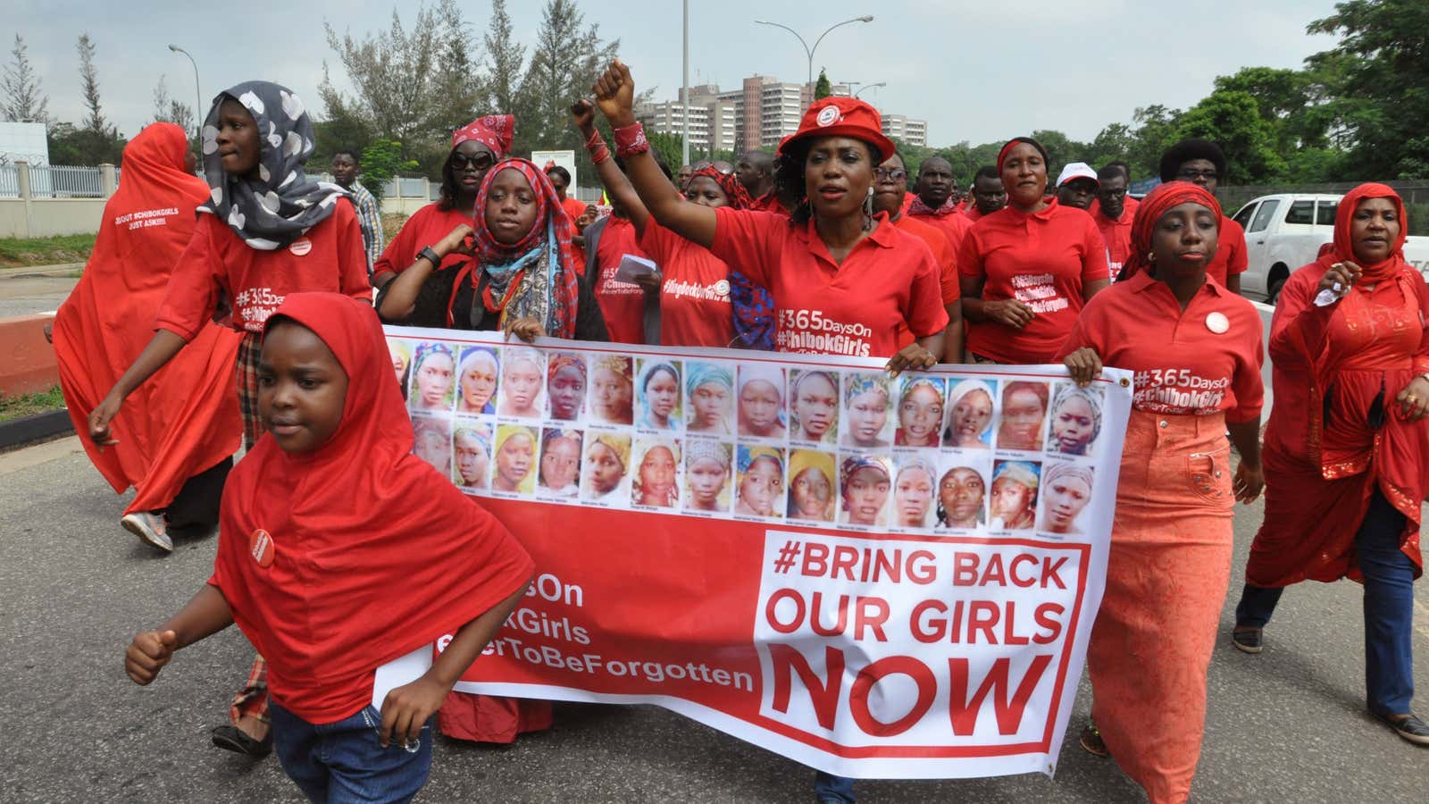 Bring Back Our Girls protestors in Abuja this week