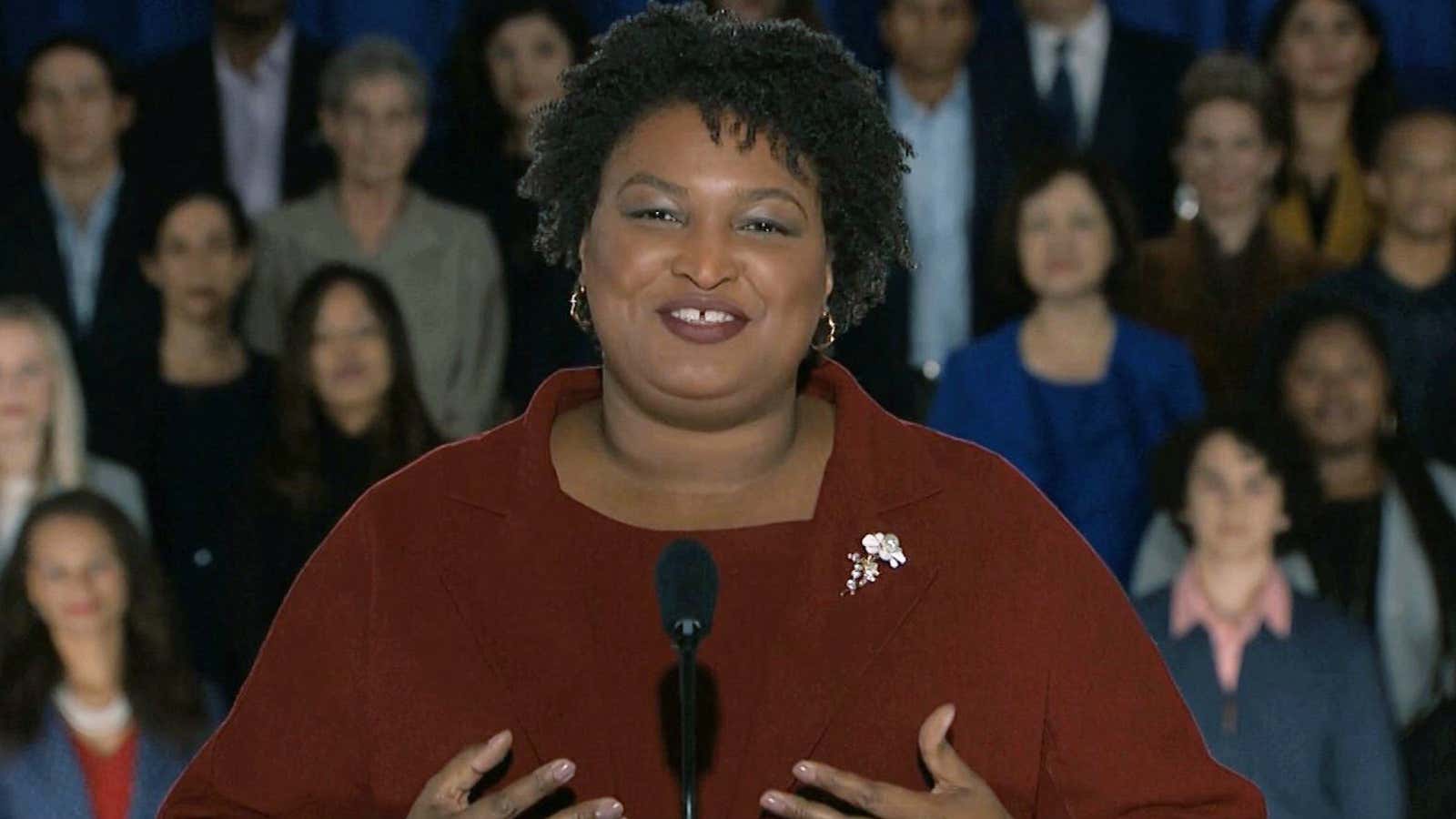 Stacey Abrams was both civil and firm.
