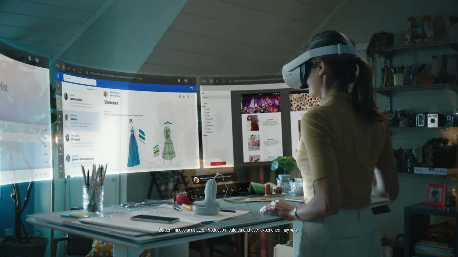Work from home in VR
