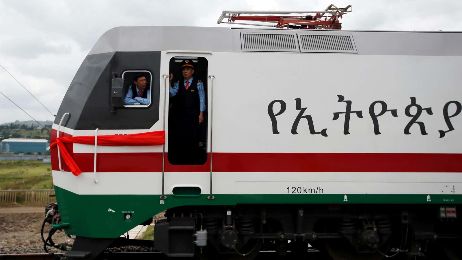 Chinese train masters on the Addis Ababa to Djibouti line