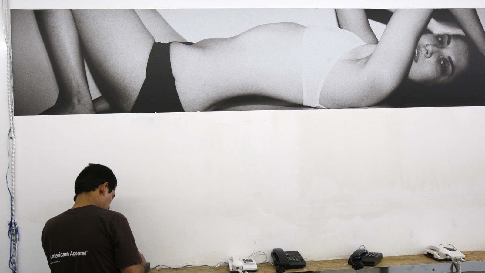 Sex is an inescapable part of American Apparel, even in its Los Angeles factory.