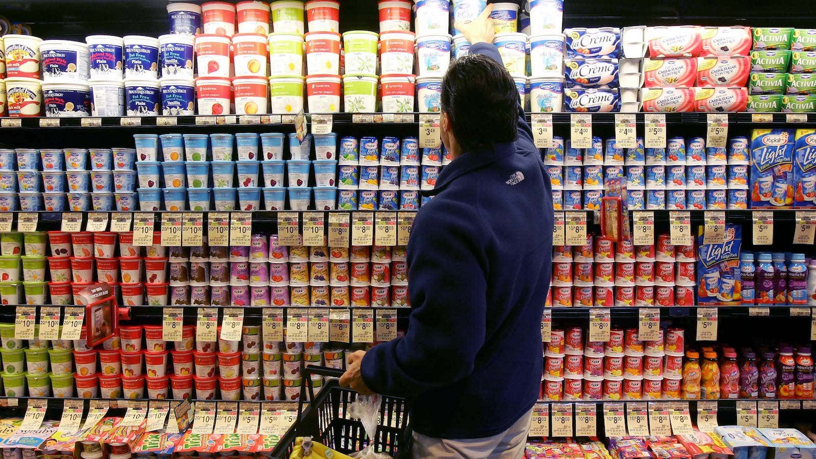 The overwhelming perils of the yoghurt aisle.