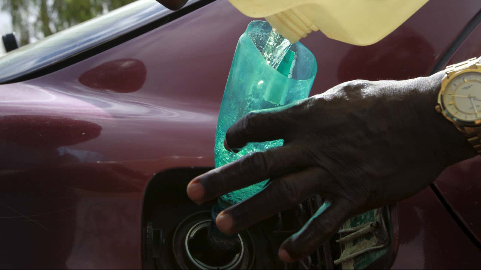 The fuel shortages have been so bad Nigerians have to buy black market fuel.