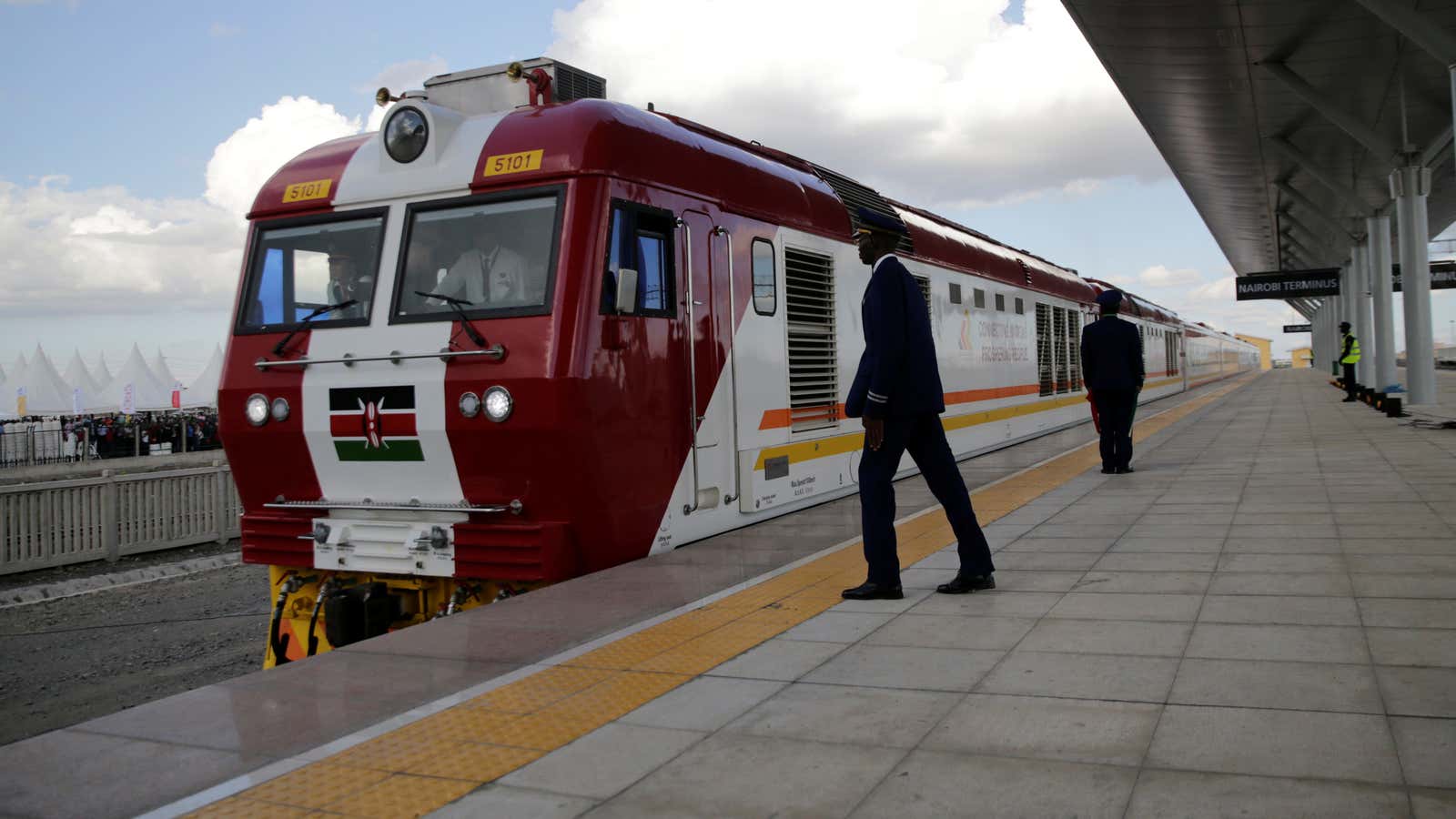 Kenya’s Standard Gauge Railway (SGR) line constructed by the China Road and Bridge Corporation (CRBC) and financed by Chinese government.