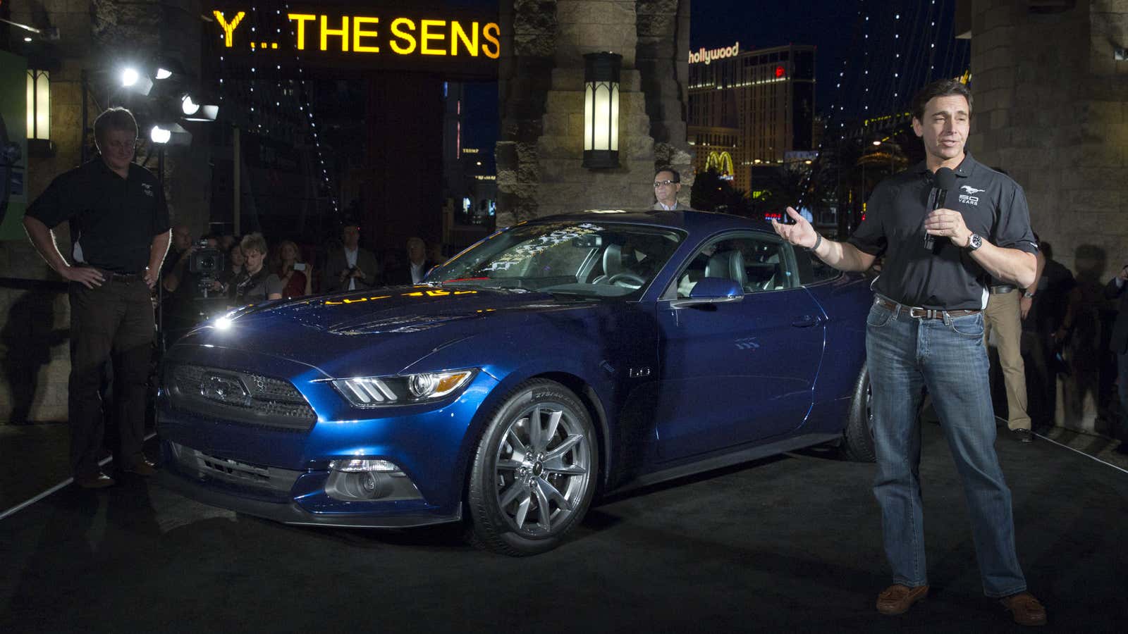 Ford’s likely next CEO, Mark Fields, seems to like his Mustang.