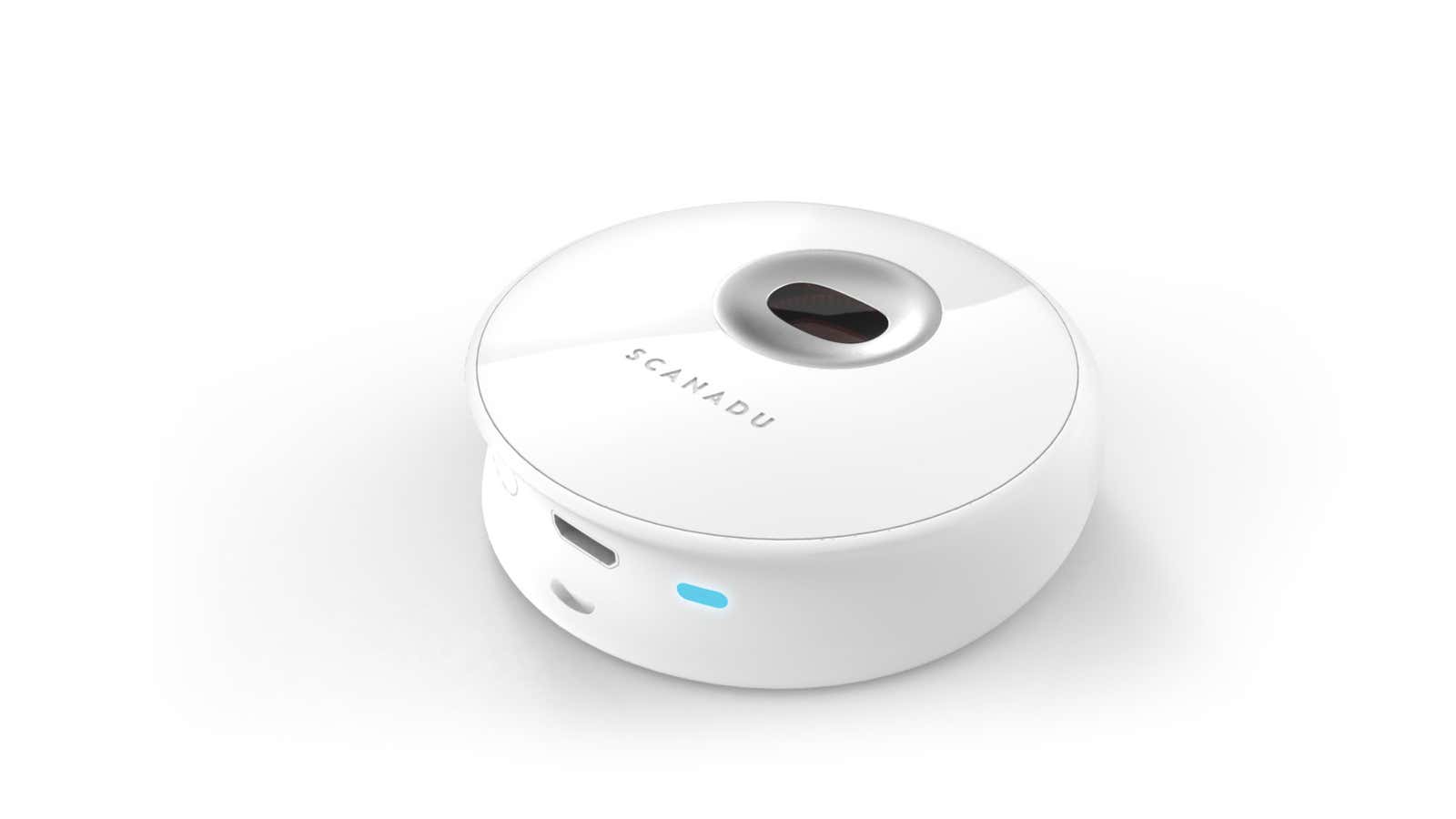 The Scanadu Scout can measure your blood pressure, heart rate and temperature just by touching your forehead.