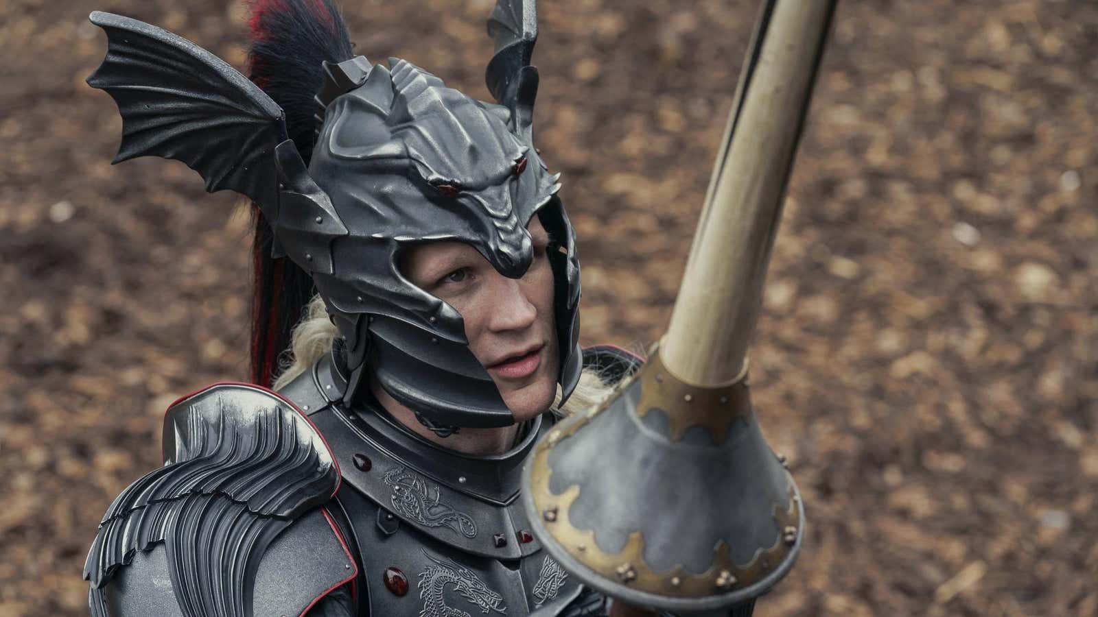 Actor Matt Smith in a scene from HBO&#39;s &quot;House of the Dragon&quot; 