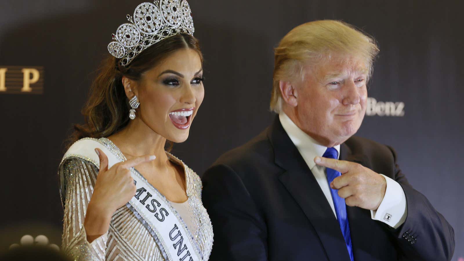 Trump and Miss Universe 2013 in Moscow.