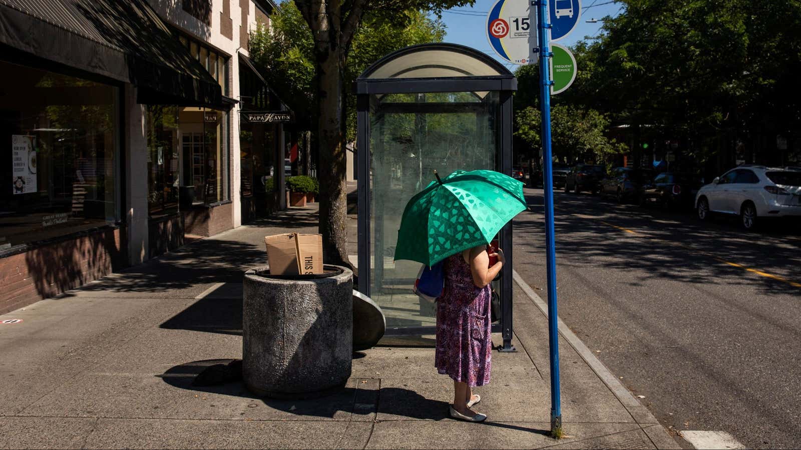 Record-breaking heat has impacted roads and transit in Portland and elsewhere in the Pacific northwest and western Canada.