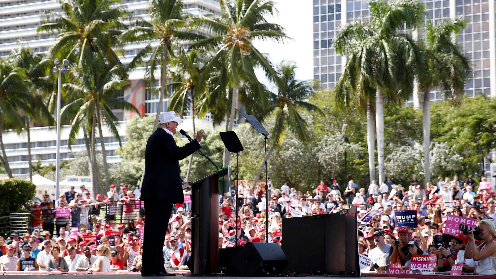 Trump in Miami in 2016.