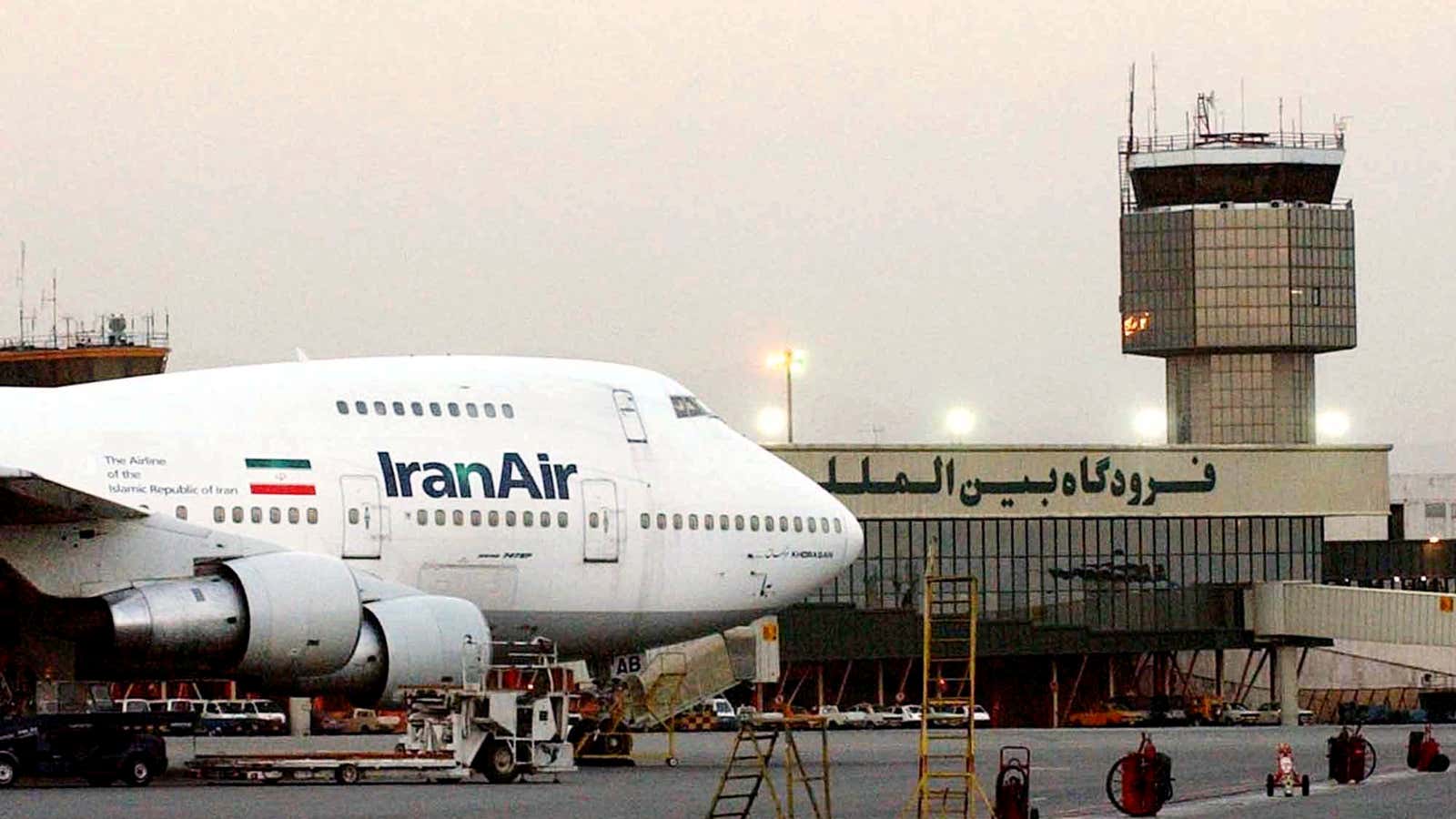 A 2003 photo of an Iran Air Boeing 747 in Tehran.