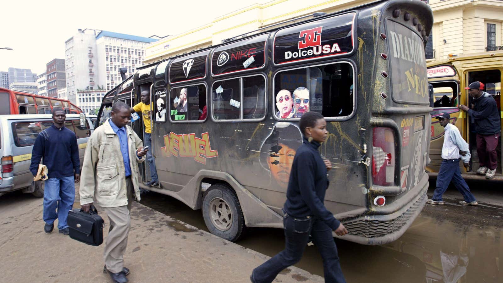 More than 70% of Nairobi locals ride in Matatus everyday.