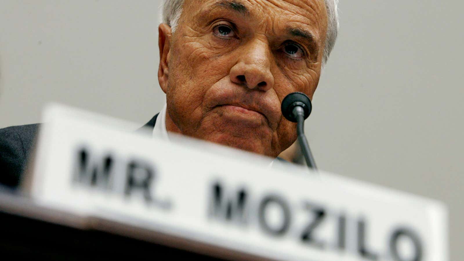 The heat’s back on Mozilo.