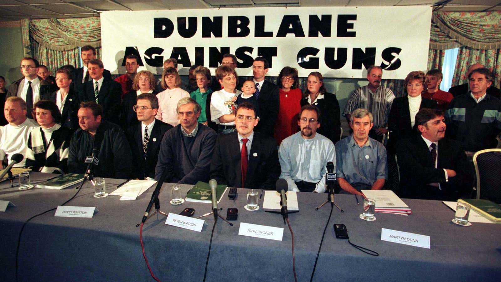 The Dunblane parents, October 1996.