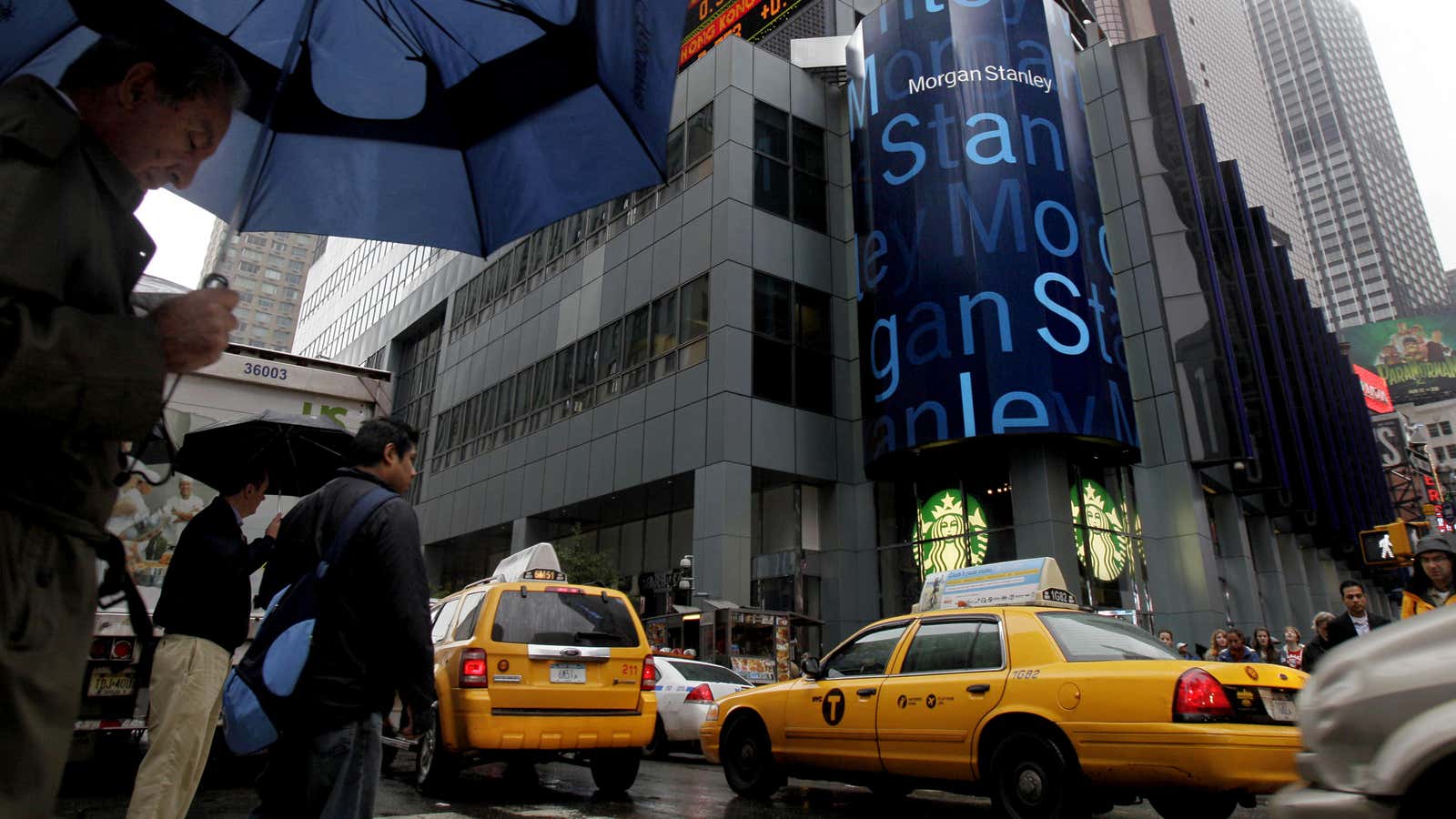 There are clouds over Morgan Stanley as bonus payments are deferred.