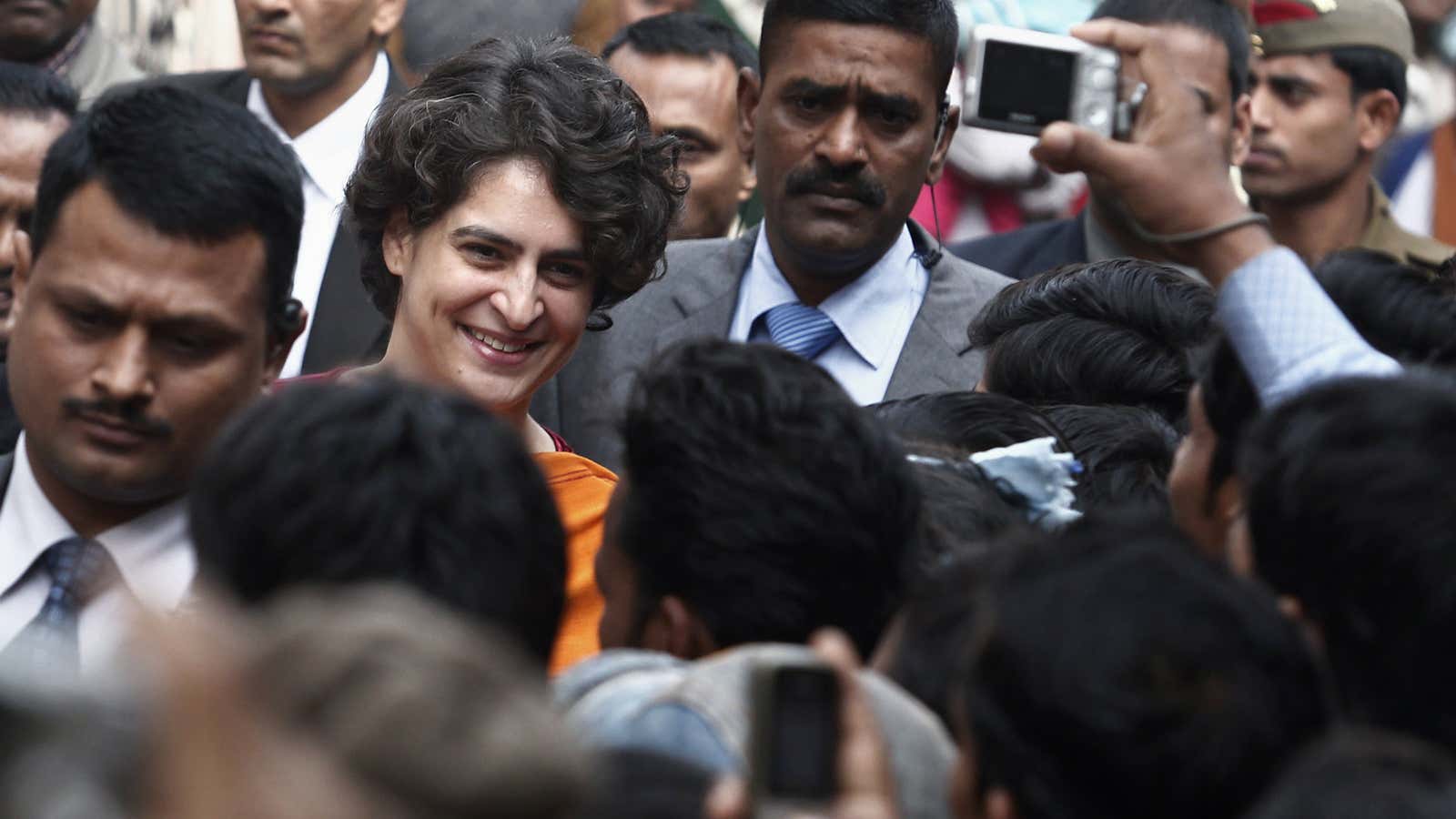 Priyanka Gandhi Vadra attracts attention whether she wants it or not.