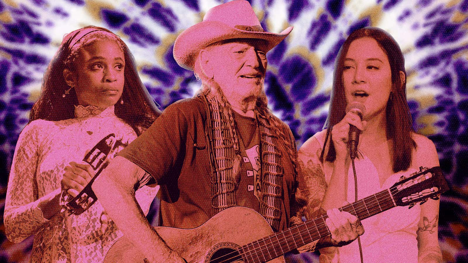 From left: Adia Victoria (Photo: Erika Goldring/Getty Images), Willie Nelson (Photo: Gary Miller/Getty Images for Shock Ink), Michelle Zauner (Photo: Rick Kern/Getty Images)