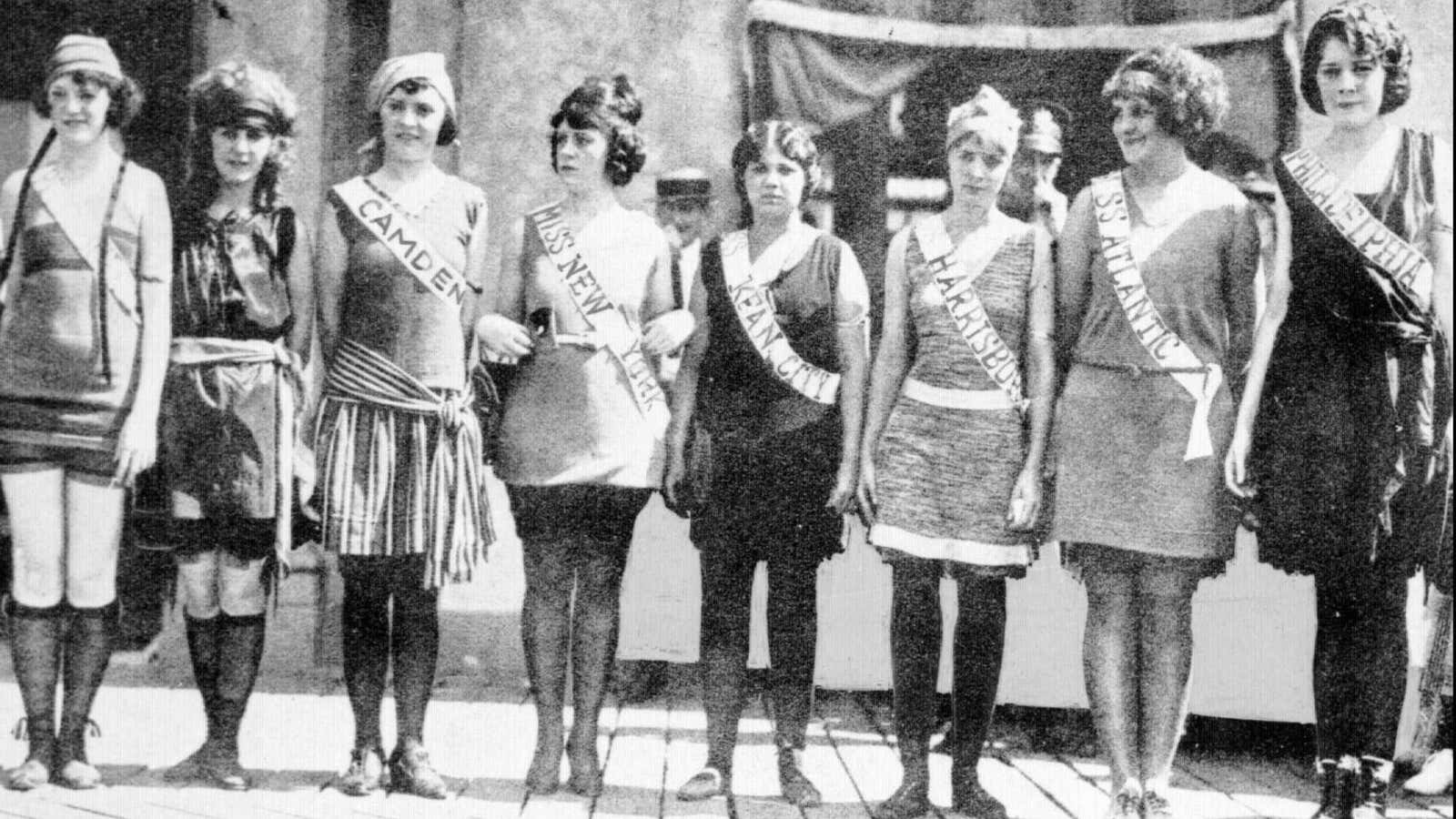 These swimsuits from the 1921 Miss America pageant must be what Maurice Lévy had in mind.