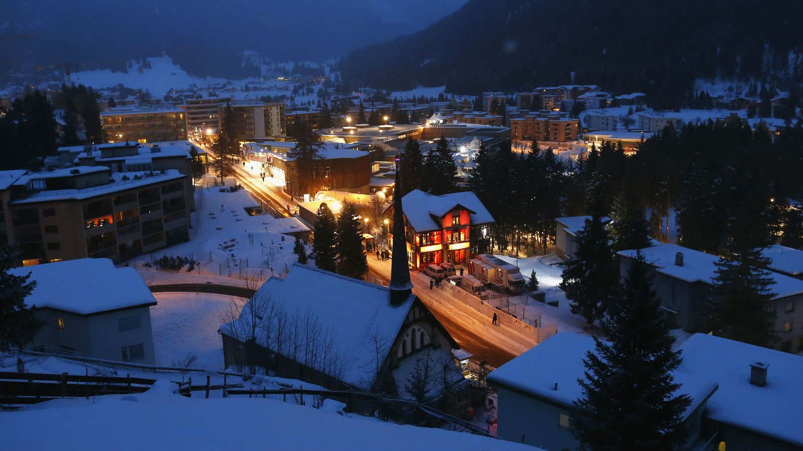 The context at Davos is quite pretty.