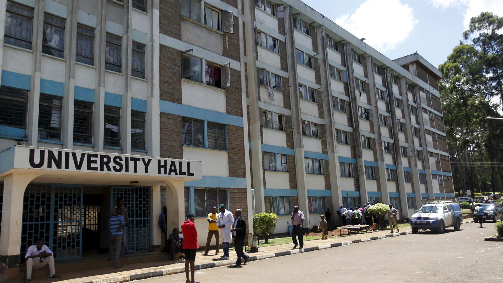 University of Nairobi students at the Kikuyu campus.