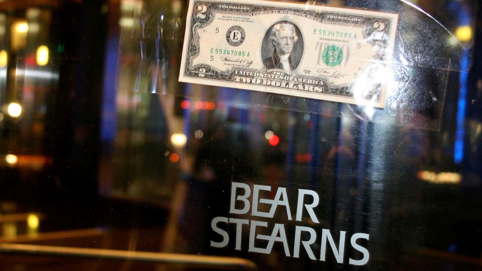 JP Morgan tried to buy Bear Stearns for $2 a share in 2008.