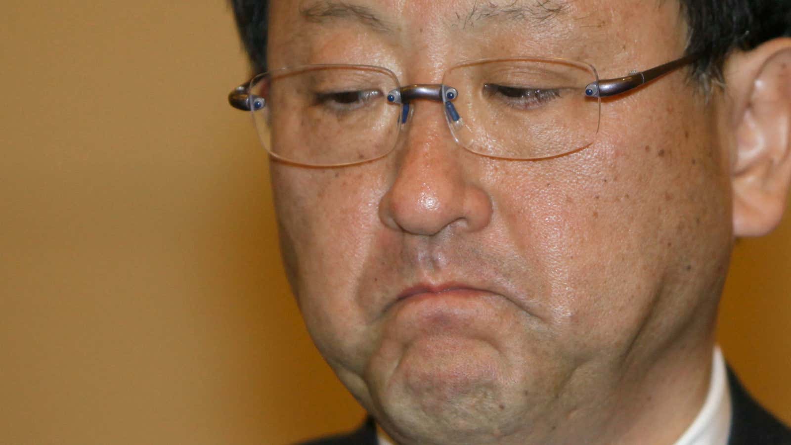 Toyota’s Akio Toyoda has got the quintessential CEO apology face down pat.