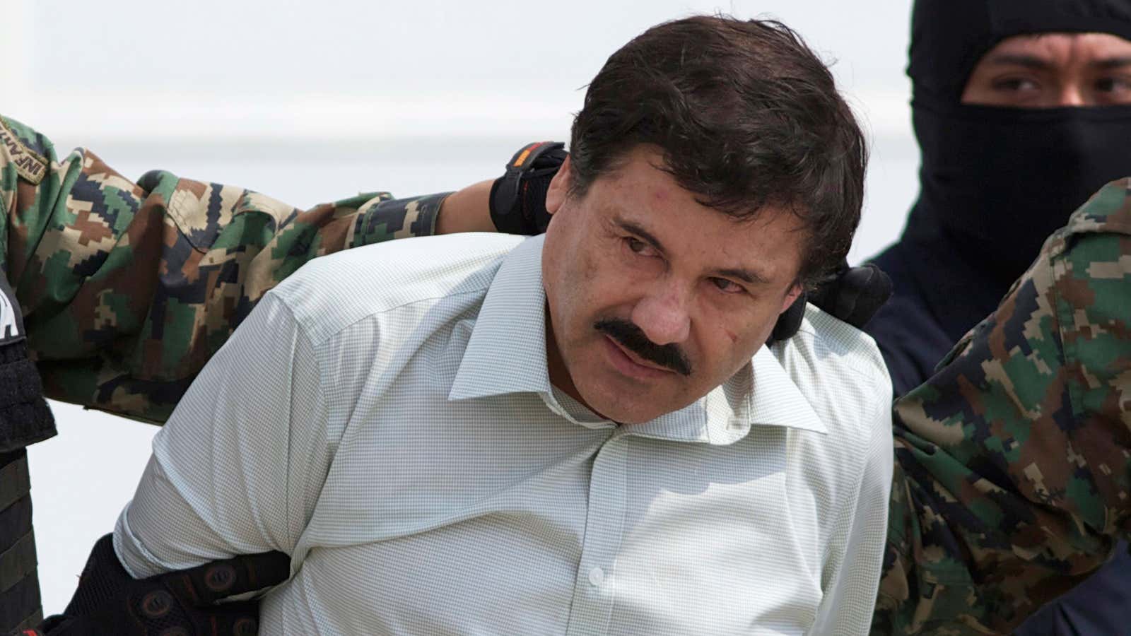 El Chapo’s capture in 2014.