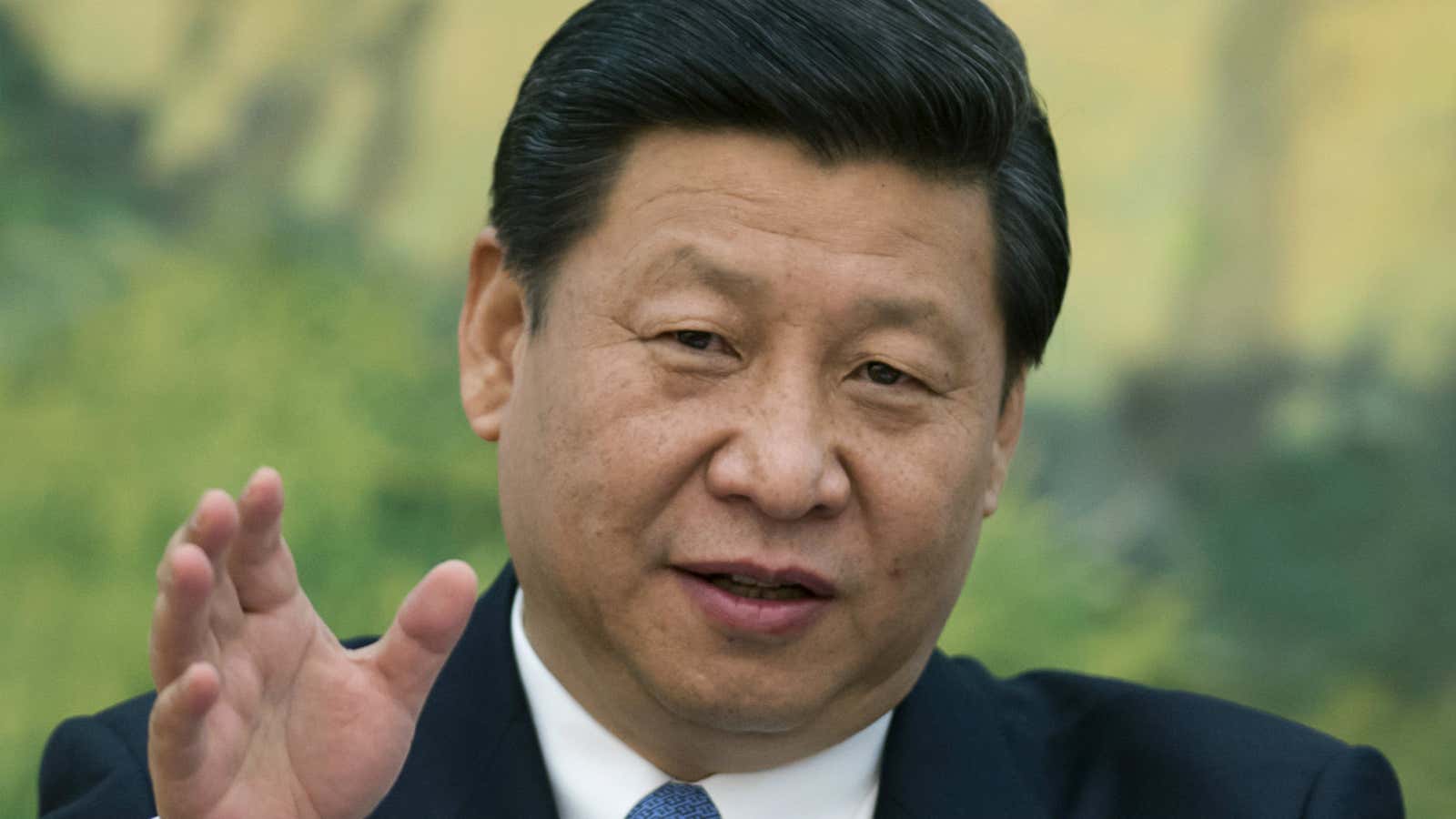 Xi Jinping during an earlier visit to Germany.