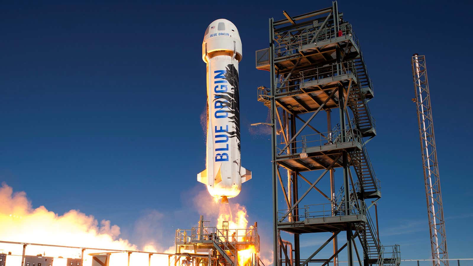 Blue Origin’s New Shepard spacecraft launches in 2016.