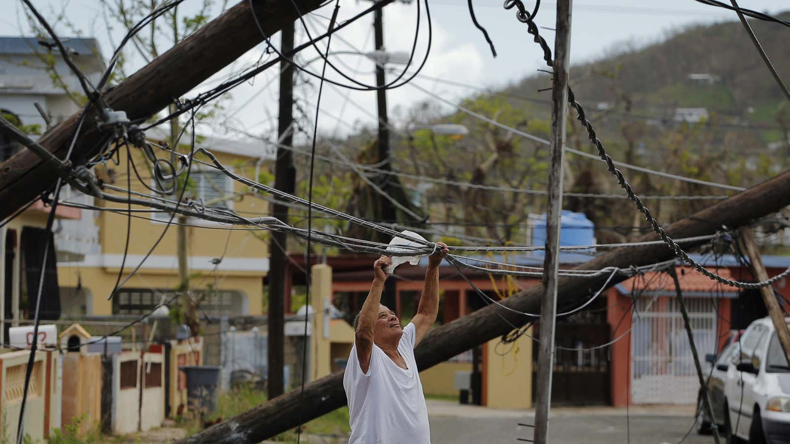 Puerto Rico’s electric infrastructure was demolished in Maria.