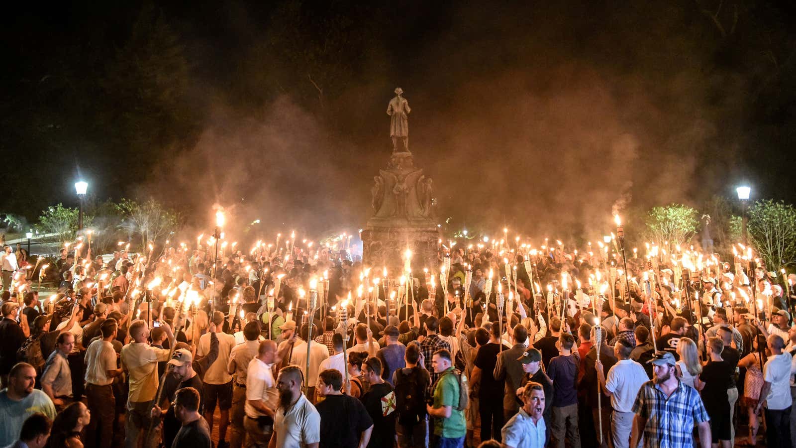 Track how racist rallies like Charlottesville get started.