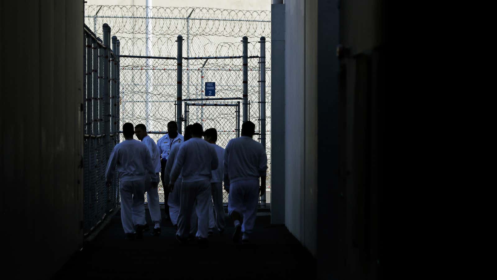 Detainees in Tacoma, Washington.