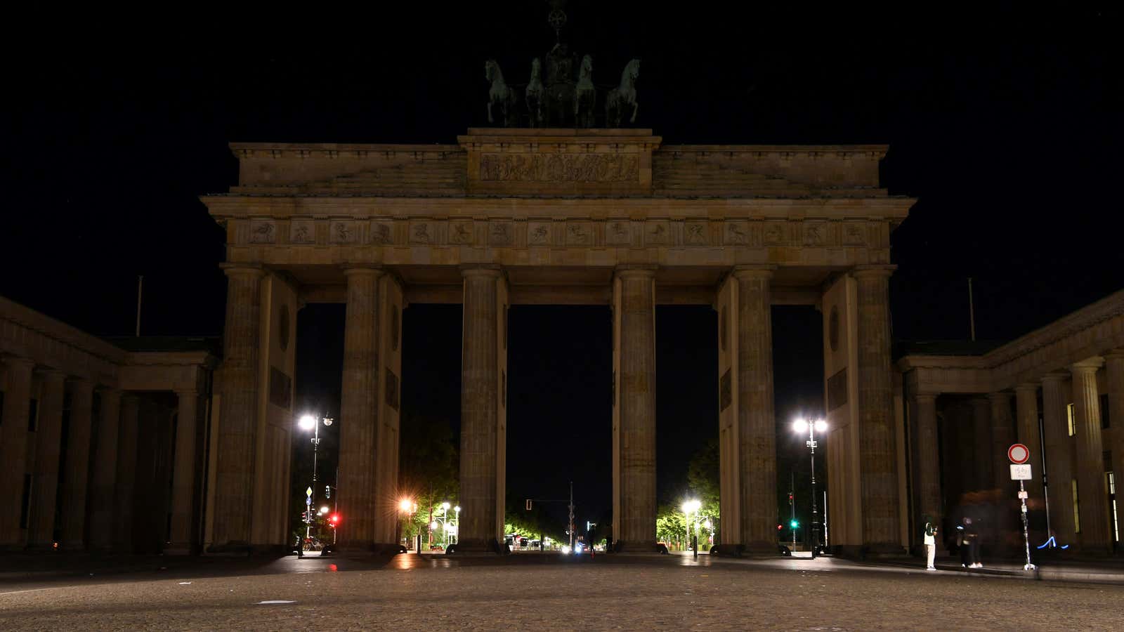 Officials in Berlin have switched off nighttime lighting on 200 monuments and public buildings, including the Brandenburg Gate.