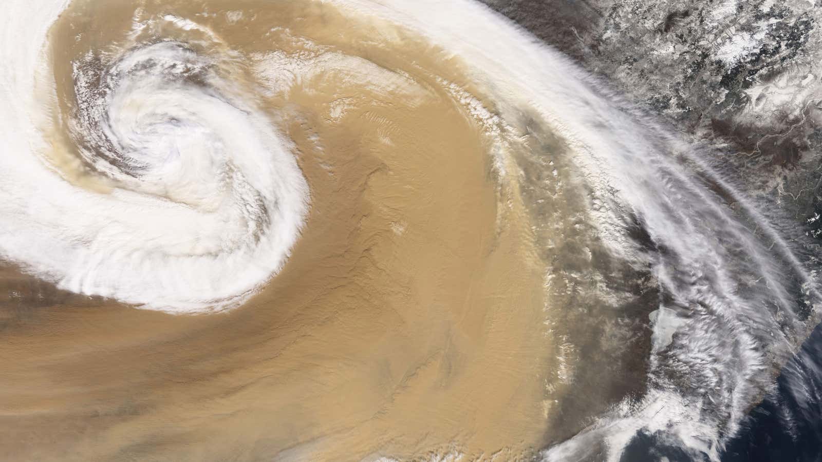 Earth’s fiercest dust storms, as seen from space