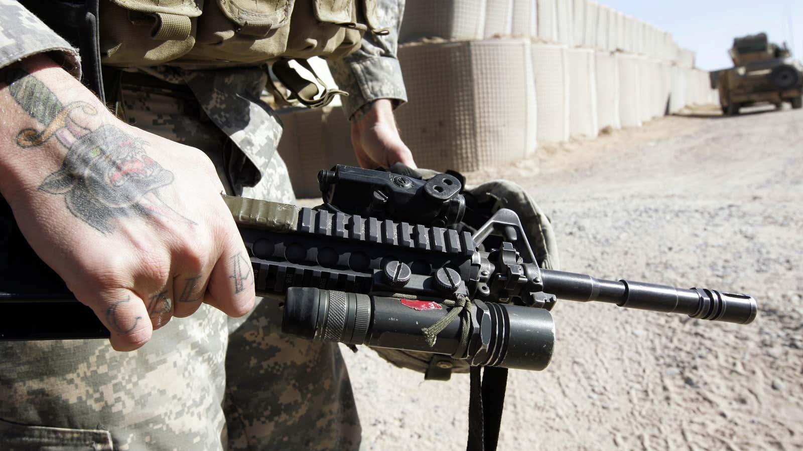 The M16, held by an American.