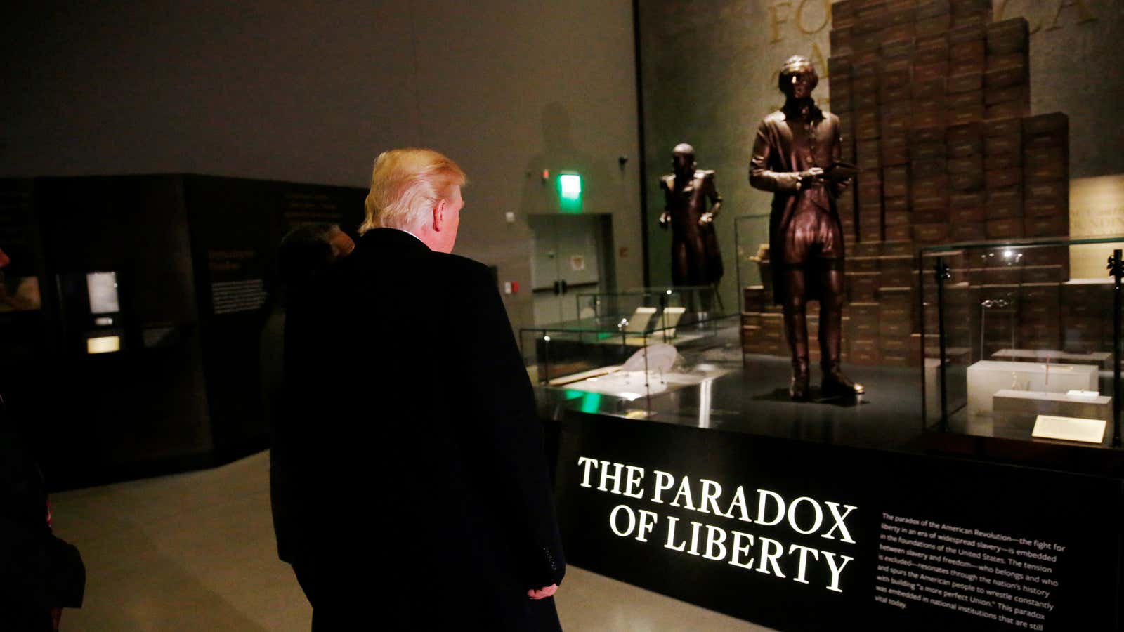 Trump visits the National Museum of African American History and Culture in Washington.