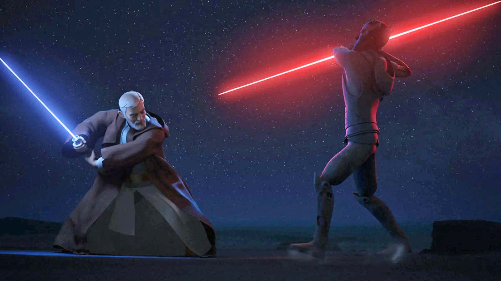 Where does the duel between Obi-Wan Kenobi and Darth Maul rank?