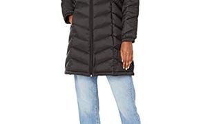 Tommy Hilfiger Women's Mid-Length Puffer Hooded Down Jacket...