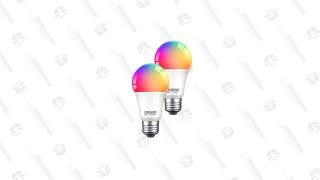 GoSund 75W LED Smart RGB Light Bulbs (2-Pack)