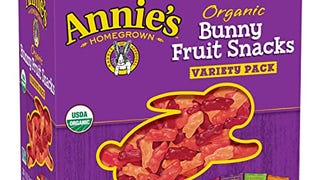 Annie's Organic Bunny Fruit Snacks, Variety Pack, Gluten...