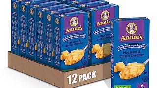 Annie’s Classic Cheddar Macaroni and Cheese Dinner with...